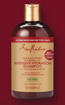 Shea Moisture Manuka Honey & Mafura Oil Intensely Hydrating Shampoo for Dry and Damaged Hair 384 Ml - Bellso